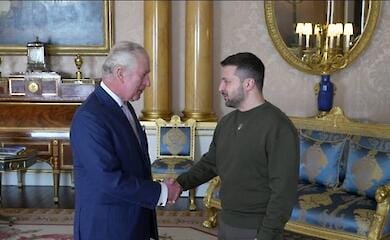 Der ukrainische Pr&auml;sident Wolodymyr Zelenski besucht das Vereinigte K&ouml;nigreich