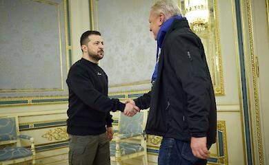 Zelenski trifft Delegation der deutschen Verteidigungsindustrie