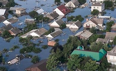 Wasserstand in der Region Kherson über Nacht um 20 cm gesunken
