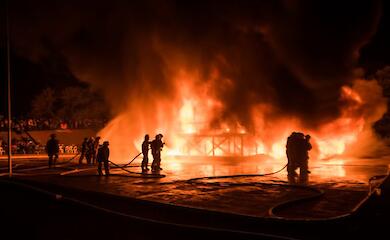 Gro&szlig;feuer in einem Waffendepot in Bulgarien ausgebrochen