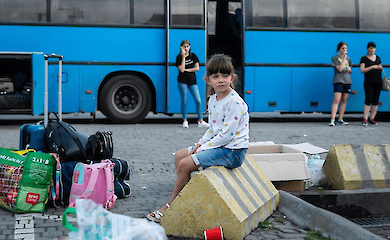 Kinder werden aus 9 Siedlungen in der Region Donezk zwangsevakuiert