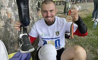 AFU-Soldat lief den London Marathon mit einer Prothese