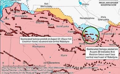 Ukrainische Truppen machen wichtige Fortschritte in Robotino, westlich von Zaporizhzhya
