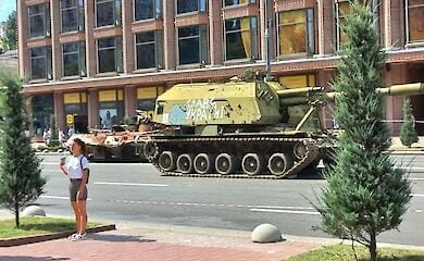 Parade der zerst&ouml;rten russischen Ausr&uuml;stung findet auf Khreshchatyk statt (Foto, Video)