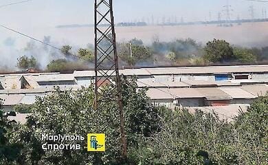 Guerillas zünden einen russischen Stützpunkt im vorübergehend besetzten Mariupol an