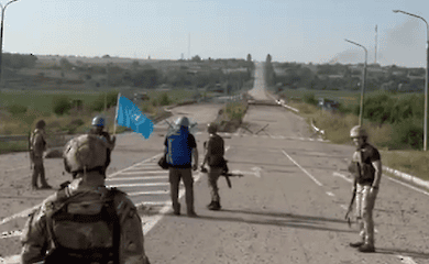 Russen haben den Weg der IAEA-Mission zum AKW Saporischschja erneut mit einer Sprengfalle versehen 