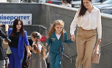 In Charkiw organisierten sie Schulklassen im Untergrund