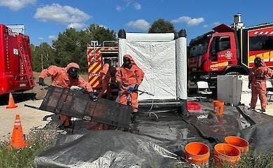 Ukrainische Rettungskräfte nehmen an Übungen in Polen teil