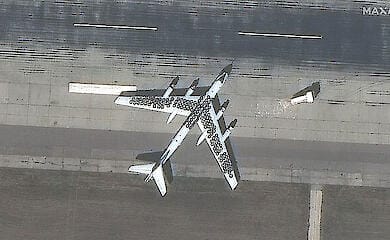 Die Russische F&ouml;deration versucht, Flugzeuge mit Reifen vor Drohnenangriffen zu sch&uuml;tzen