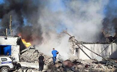 Am Morgen des 8. September griff Russland Kryvyi Rih an: eine Rakete traf das Verwaltungsgeb&auml;ude und t&ouml;tete einen Polizisten