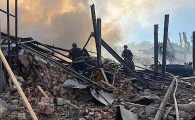 Polizeiaufnahmen der ersten Minuten nach den Anschl&auml;gen auf Kryvyi Rih und Sumy ver&ouml;ffentlicht 