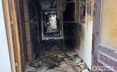 Patrouillenpolizei zeigt erste Minuten nach russischem Angriff in Cherkasy