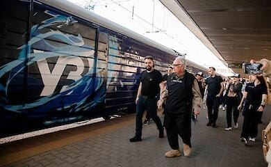 Ukrzaliznytsya und Howard Buffett schufen einen Lebensmittelzug Food Train