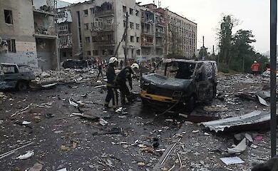 Estnische Freiwillige von russischem Raketenangriff getroffen