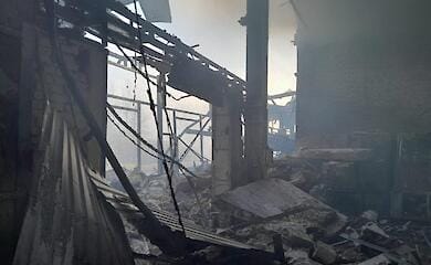 N&auml;chtlicher Beschuss zerst&ouml;rte einen humanit&auml;ren Hilfszug in Kherson