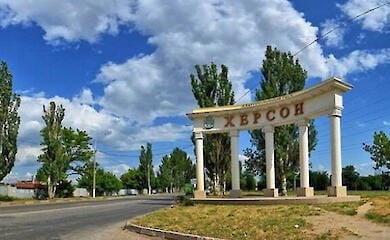 Die Besetzer stürmten den Bahnhof in Kherson, wo sich ein Evakuierungszug befand