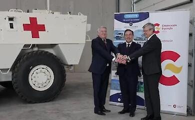 Spanien liefert zwei gepanzerte Sanit&auml;tsfahrzeuge an die Ukraine