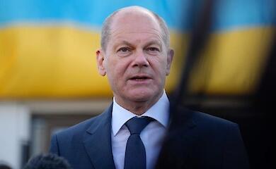 Scholz gratulierte den Deutschen zum bevorstehenden Osterfest und erinnerte an die Ukraine