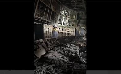 Russische Truppen zerst&ouml;rten ein W&auml;rmekraftwerk