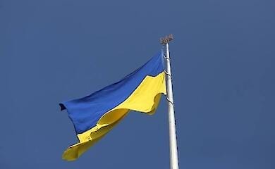 Die ukrainischen Streitkr&auml;fte haben die ukrainische Flagge auf dem besetzten linken Ufer des Dnipro aufgestellt