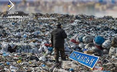 Die Russen in den besetzten Gebieten organisieren Mülldeponien