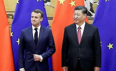Xi Jinping und Emmanuel Macron in Paris