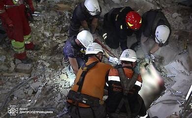 Die Leiche eines Mannes wurde in den Tr&uuml;mmern eines Hauses in Dnipro gefunden