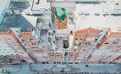 In Dnipro wurde die Beseitigung der Tr&uuml;mmer eines mehrst&ouml;ckigen Geb&auml;udes abgeschlossen