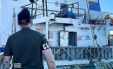 SBU h&auml;lt Frachtschiff mit Getreide von der Krim fest