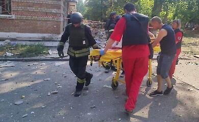 Russen beschie&szlig;en Nikopol mit Artillerie, Kinder verletzt