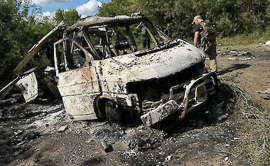 Im Dorf Bely Kolodets in der Region Kharkiv töteten Russen "Hospitalisten"