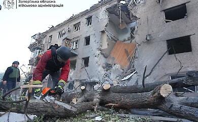 Russen schlugen nachts in Saporischschja zu: Elf Opfer wurden zu Sanit&auml;tern 