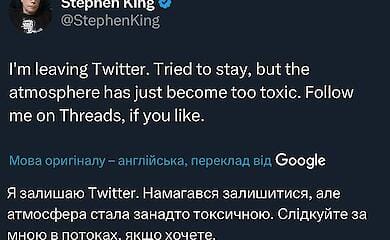 Stephen King hat beschlossen, das soziale Netzwerk X zu verlassen. Einzelheiten