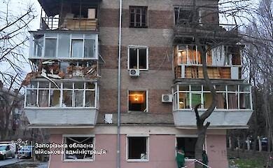 Russische F&ouml;deration schlug am Morgen ballistisch Saporischschja: 10 Menschen verwundet 