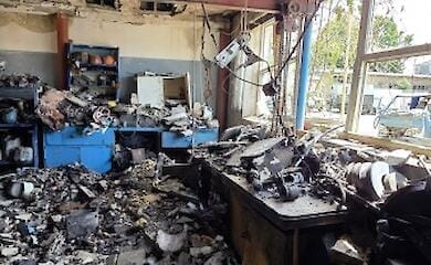 In Odessa wurde durch russischen Beschuss eine Wasserleitung besch&auml;digt und ein Firmengesch&auml;ft zerst&ouml;rt