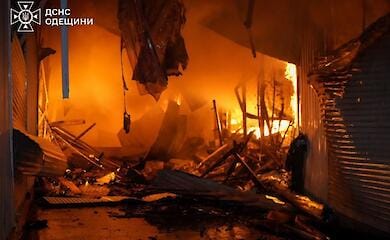 N&auml;chtlicher Alarm in der Ukraine: Russen beschie&szlig;en historisches Zentrum von Odessa, Feuer in Privoz ausgebrochen