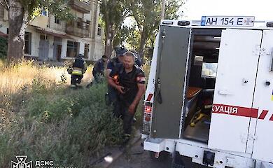 In Konstantinowka und Cherson griffen Russen Retter an: es gibt Verletzte