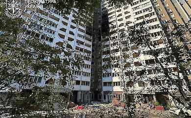 Bilder aus einem Horrorfilm: So sieht Kiew nach nächtlichem Beschuss aus