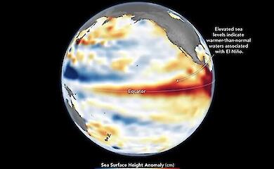 Die NASA hat gezeigt, wie sich El Ni&ntilde;o im Pazifik verst&auml;rkt